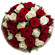 букет из красных и белых роз. Великобритания